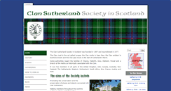 Desktop Screenshot of clansutherland.org.uk